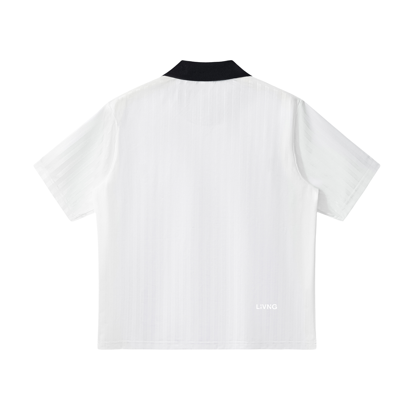 Contrast Collar Striped Soccer Jersey