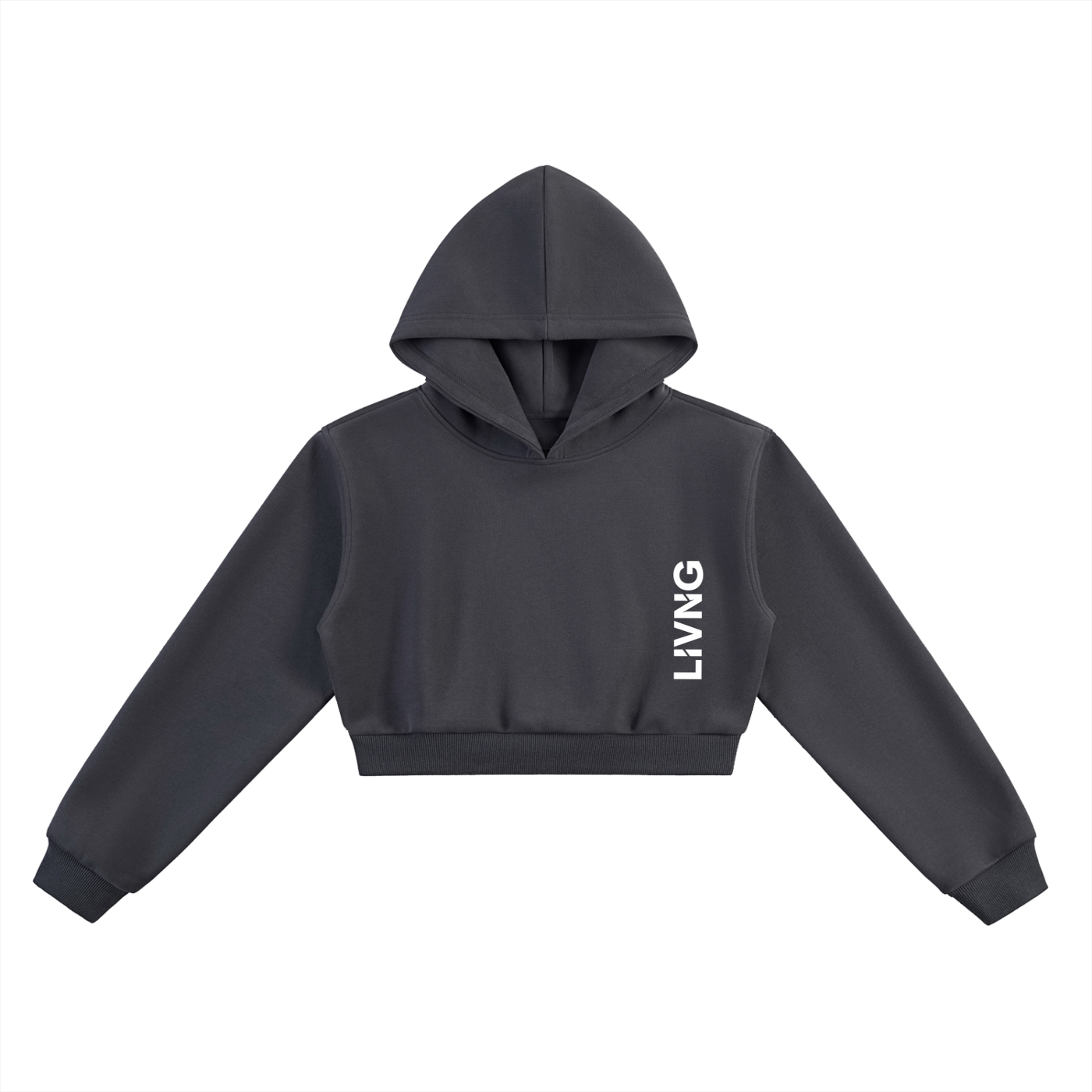 Womens Essential Cropped Hoodie