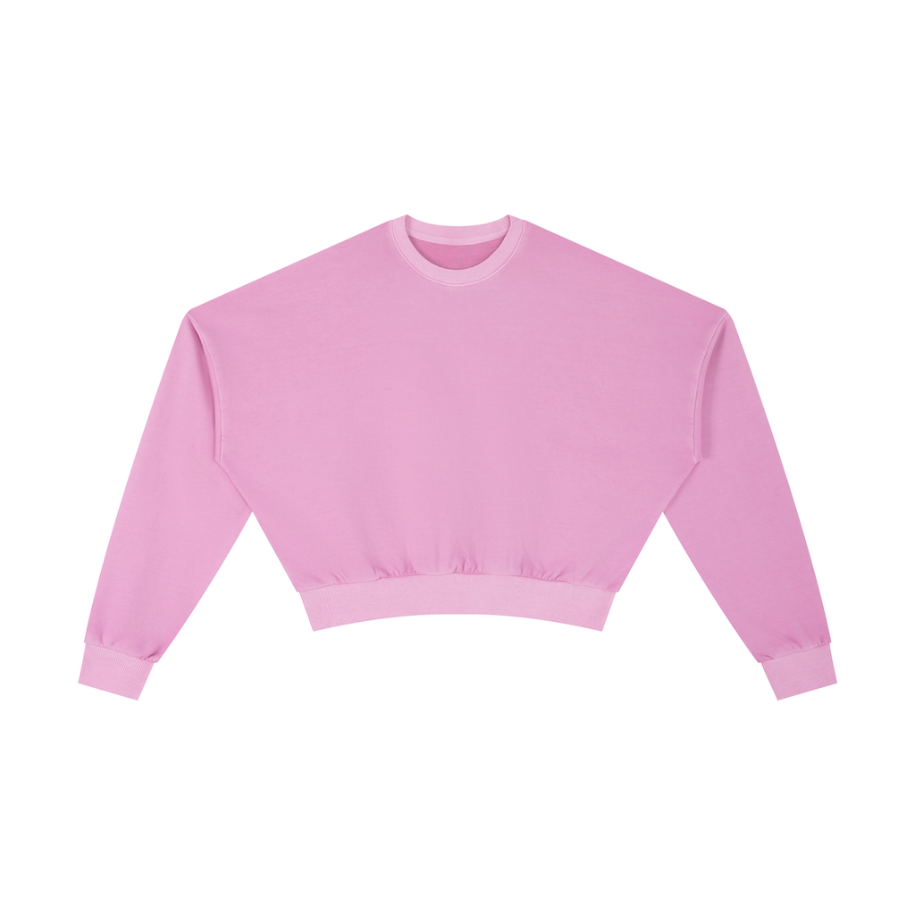 Womens Vintage Washed Cropped Sweatshirt