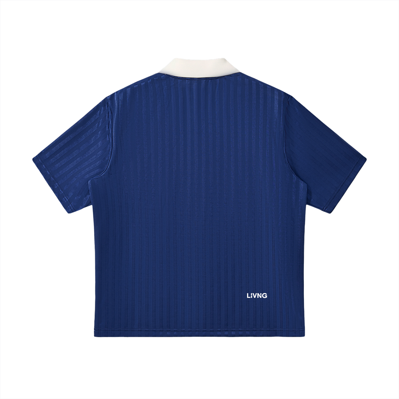 Contrast Collar Striped Soccer Jersey