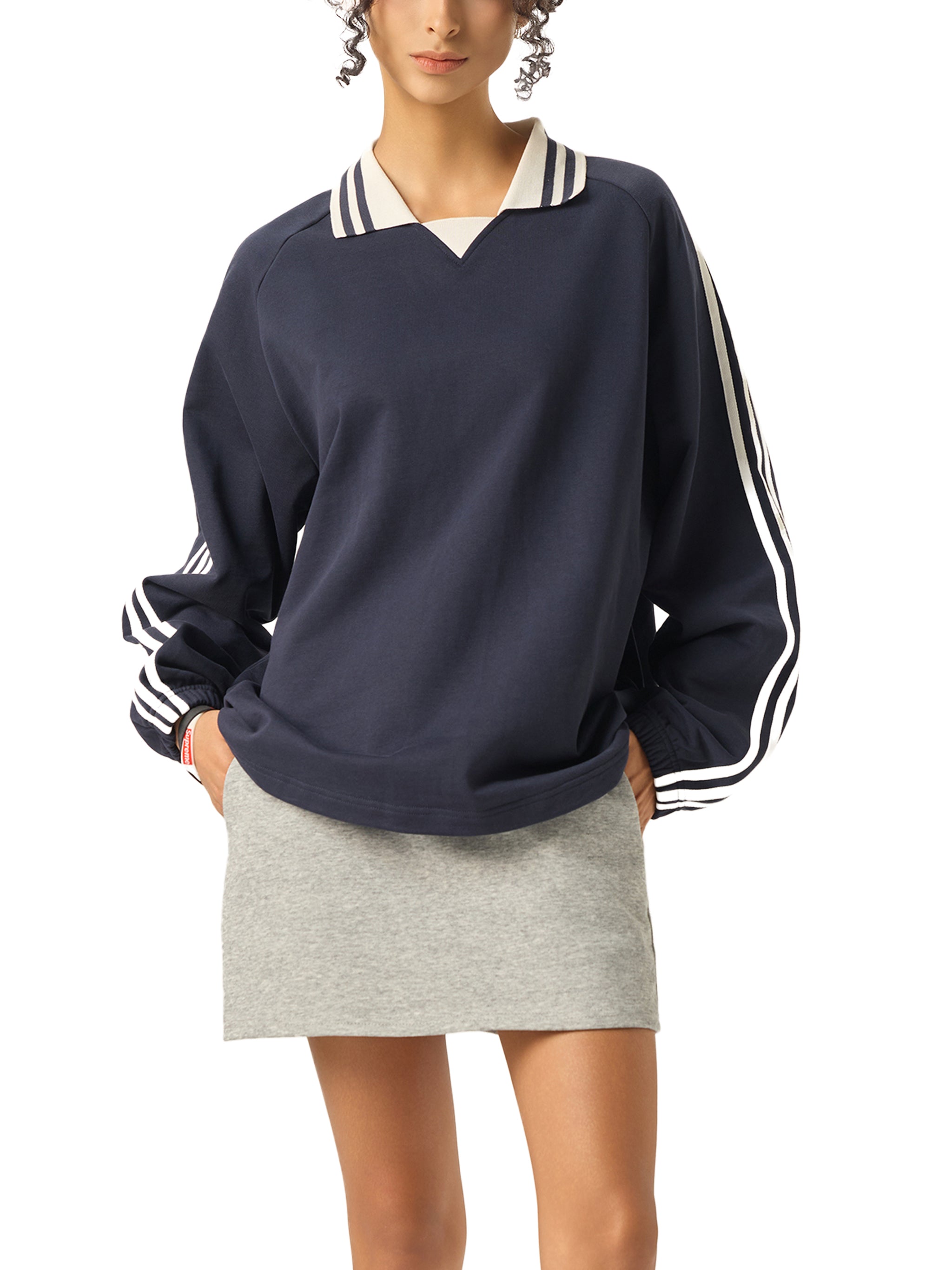 LIVNG Collar Sweatshirt