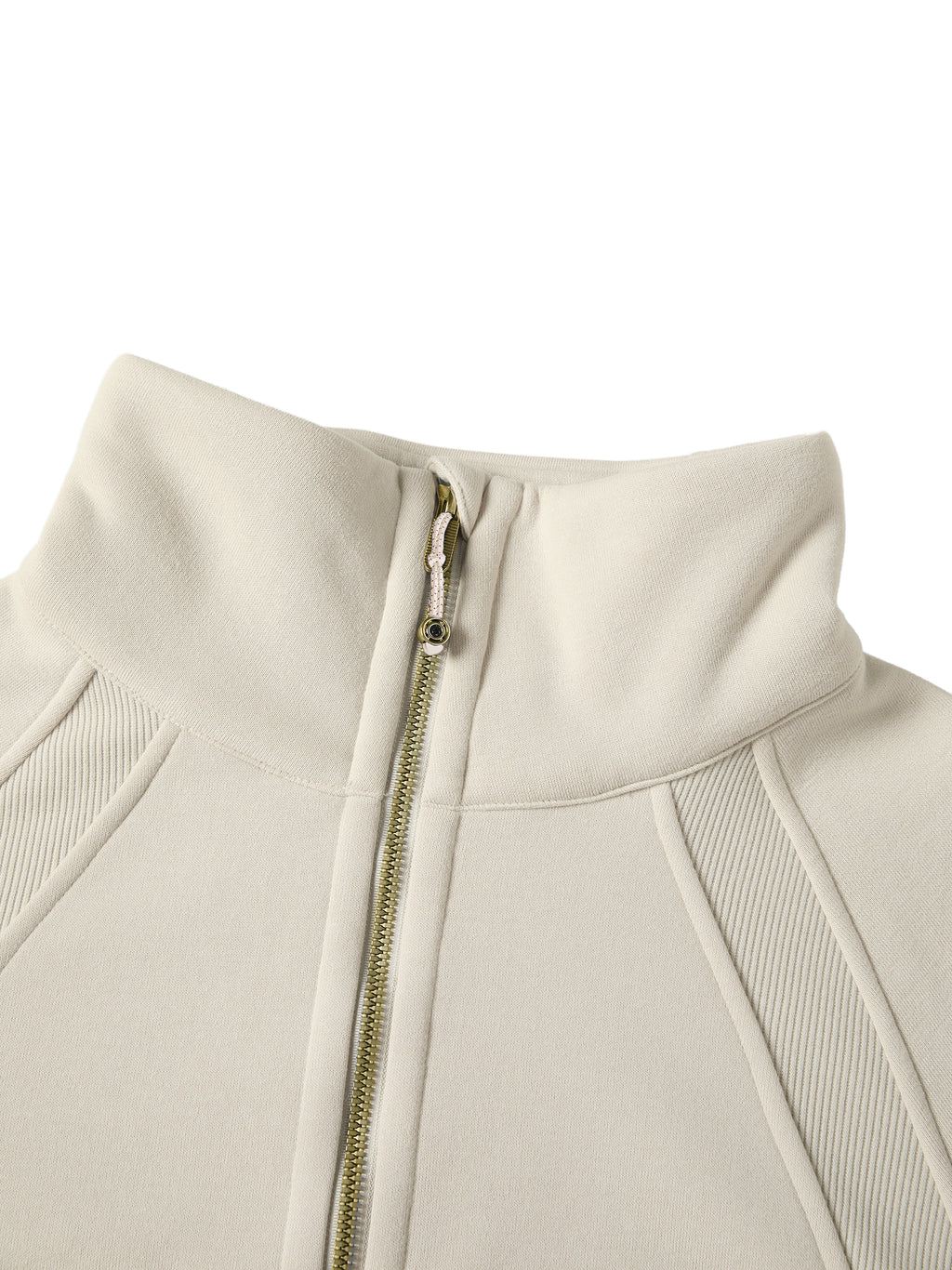 Womens Cropped Half-Zip Sweatshirt