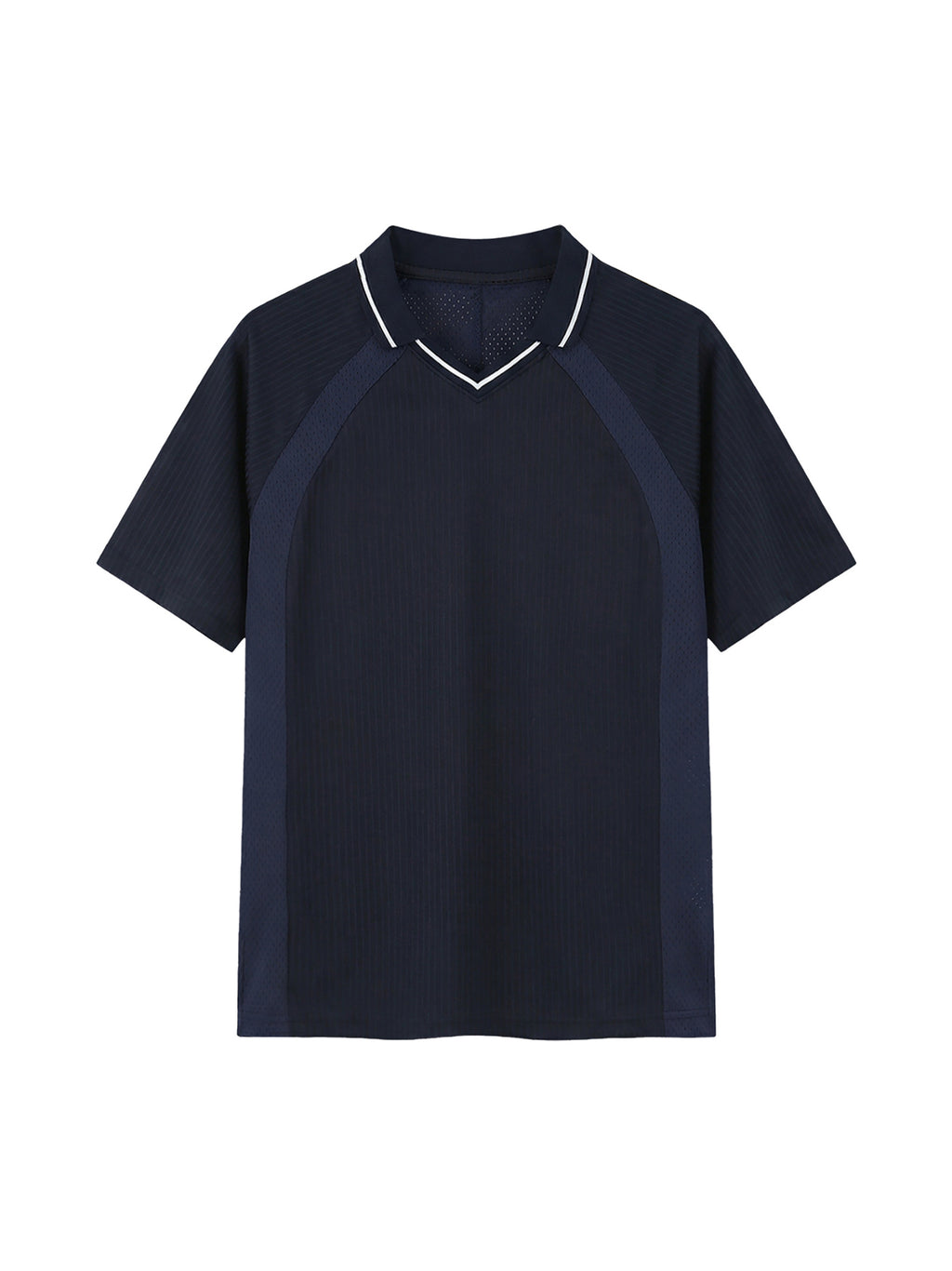 Striped V-Neck Soccer Jersey