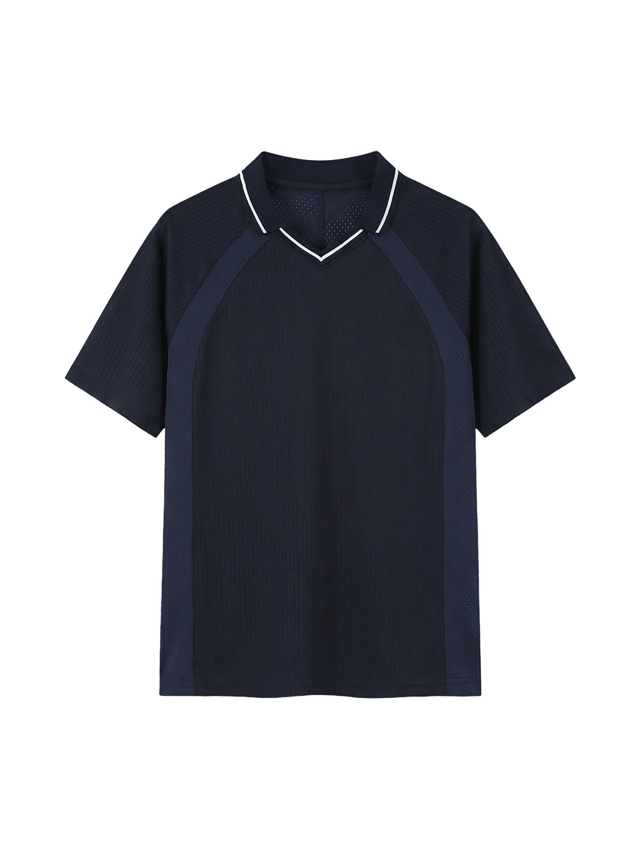 Striped V-Neck Soccer Jersey